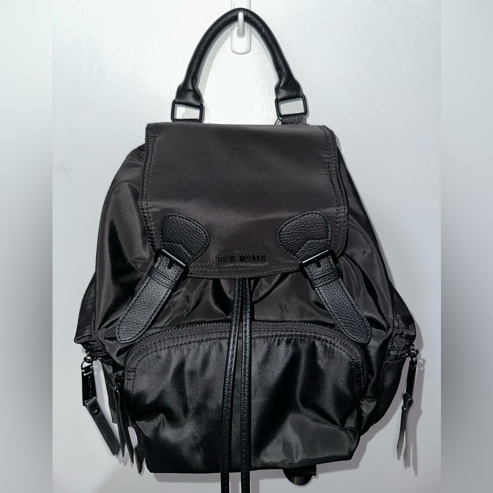 Steve Madden Charcoal and Black Backpack